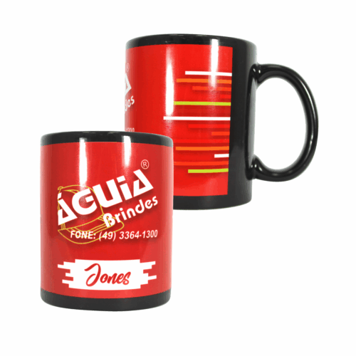CANECA CERÂMICA PRETA