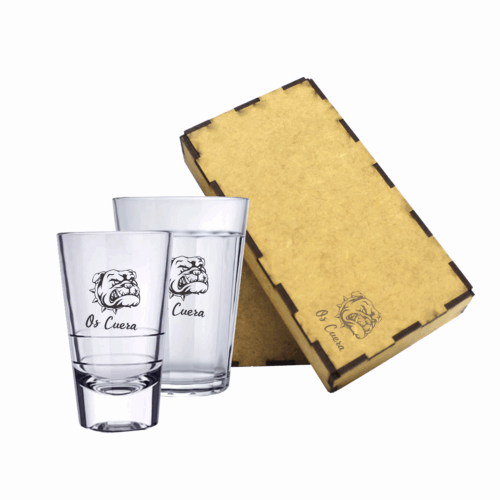 KIT COPOS + CAIXA PERSONALIZADA