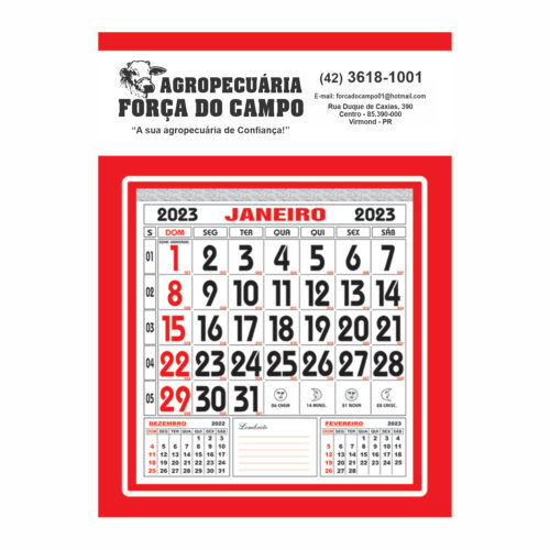 CALENDÁRIO RIO DE JANEIRO
